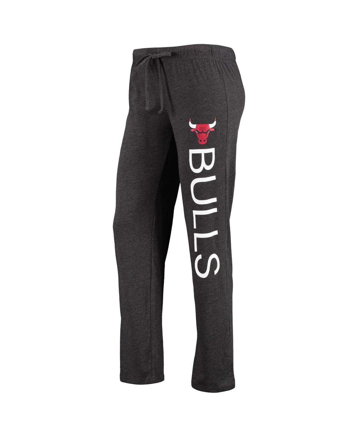 Shop Concepts Sport Women's Heathered Red, Heathered Black Chicago Bulls Tank Top And Pants Sleep Set In Heathered Red,heathered Black