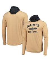 Men's Starter Gold New Orleans Saints Cross-Check V-Neck Long Sleeve T-Shirt Size: Medium