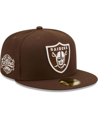 Men's Brown Las Vegas Raiders 1986 Pro Bowl Chrome Undervisor 59FIFTY ...