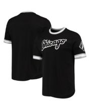 Women's Starter Black/Silver Chicago White Sox Game on Notch Neck Raglan T-Shirt Size: Small