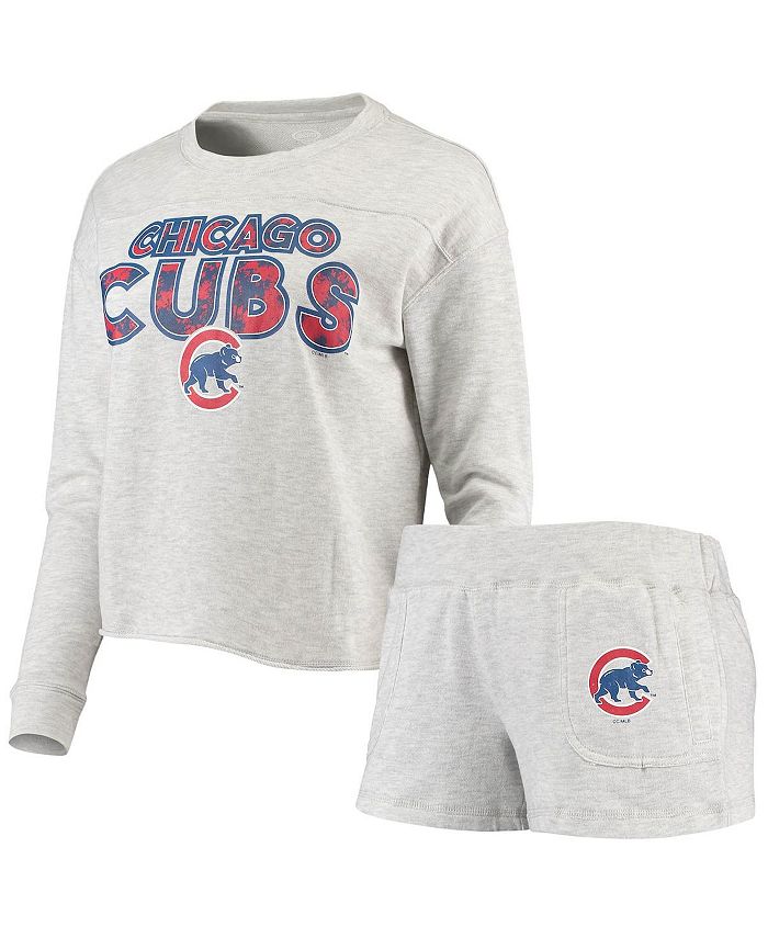 Lids Chicago Cubs Jersey Sleep Pants - Heathered Charcoal