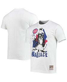Men's Ben Wallace White Detroit Pistons Suite Sensations Player T-shirt