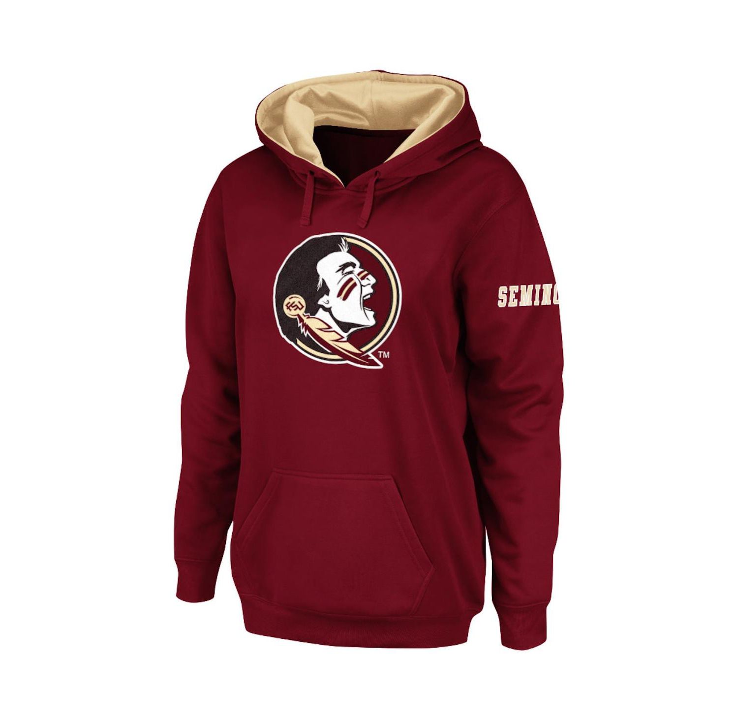 Women's Garnet Florida State Seminoles Big Logo Pullover Hoodie