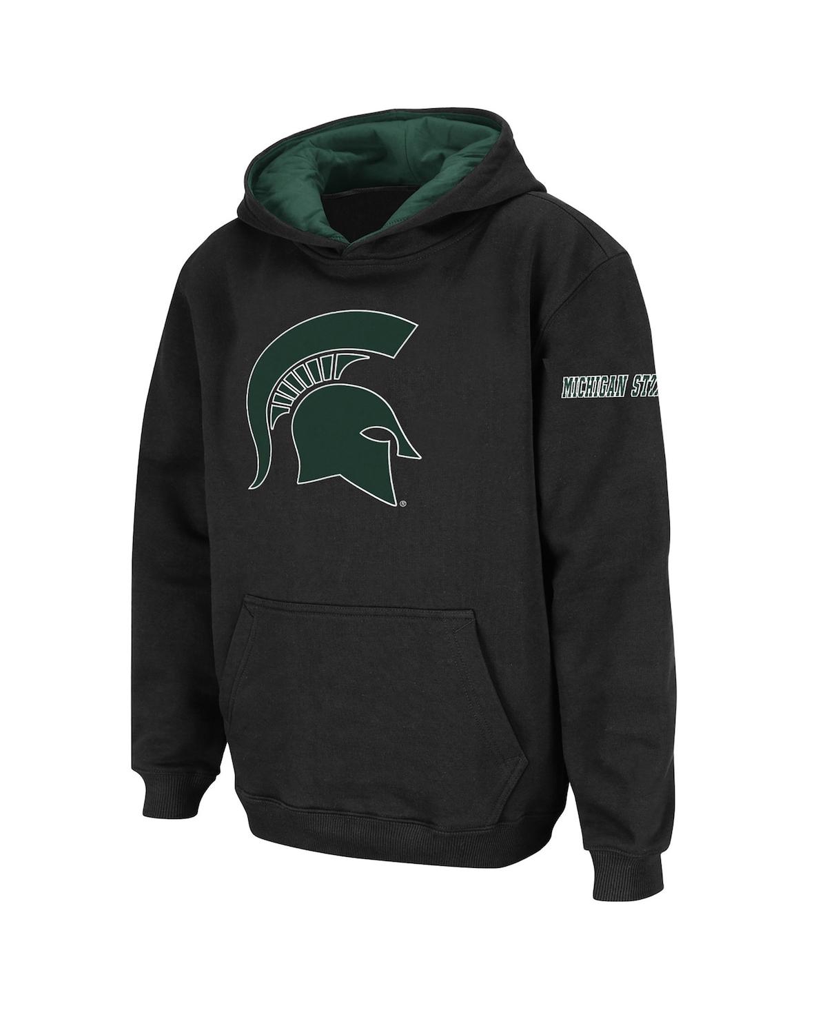 Big BoysMichigan State Spartans Big Logo Pullover Hoodie - Black