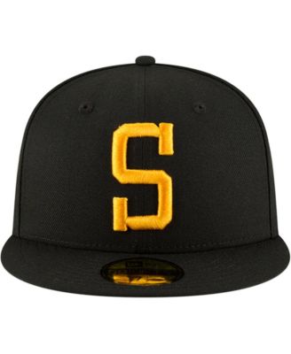 Men's Black Pittsburgh Steelers Omaha 59FIFTY Hat