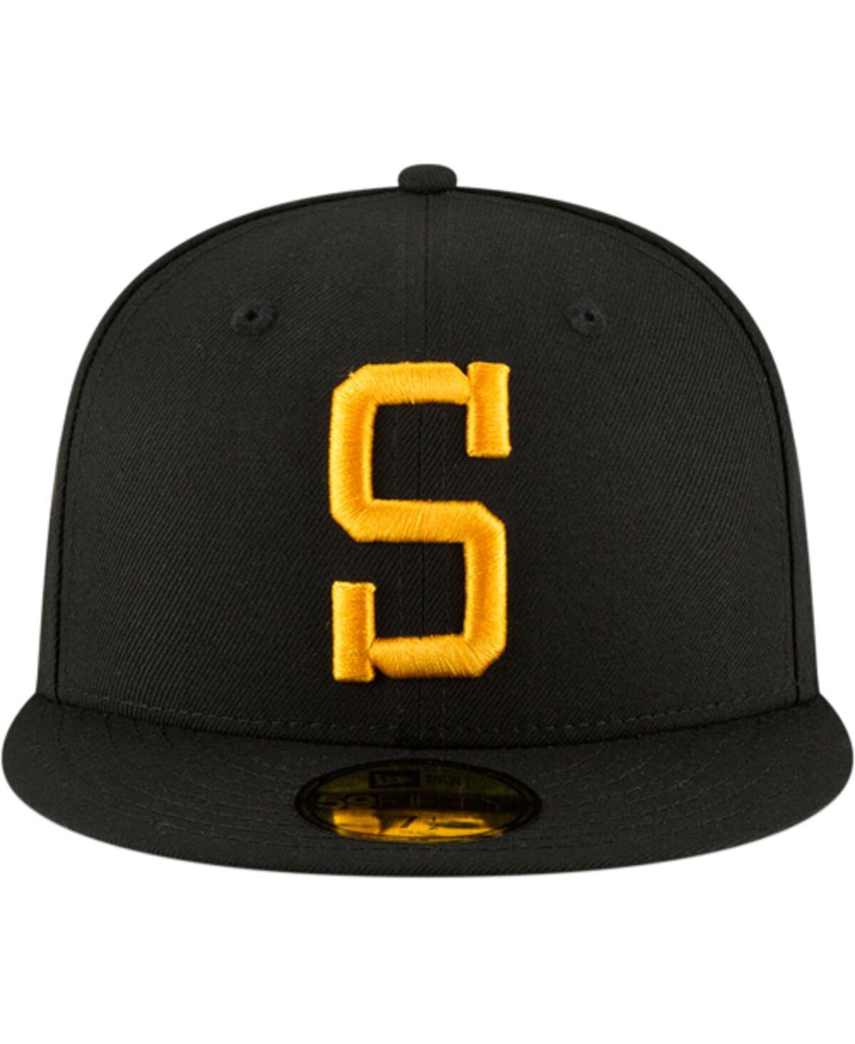 Men's Black Pittsburgh Steelers Omaha 59FIFTY Hat