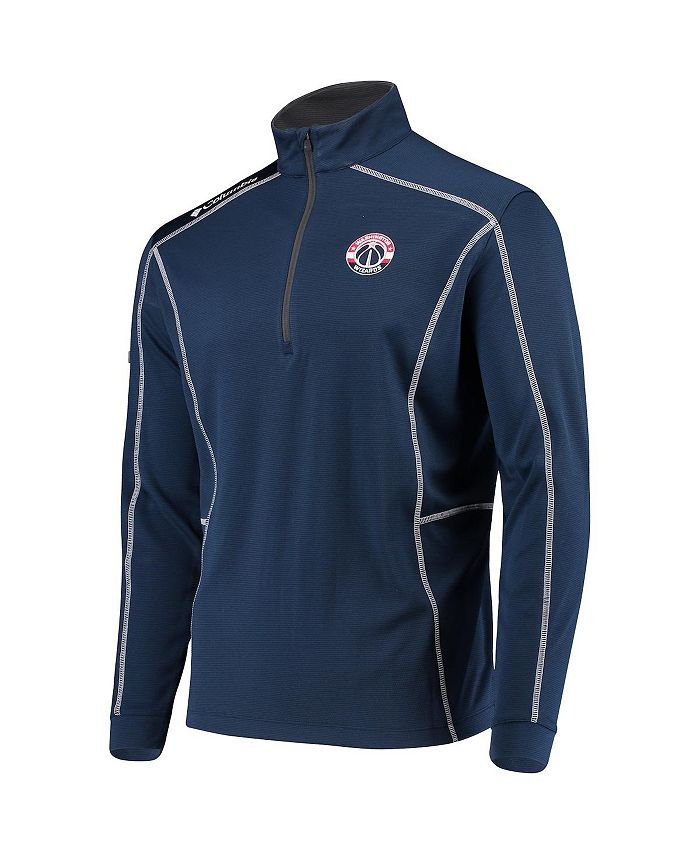 Columbia Men's Navy Washington Wizards OmniWick Shotgun QuarterZip