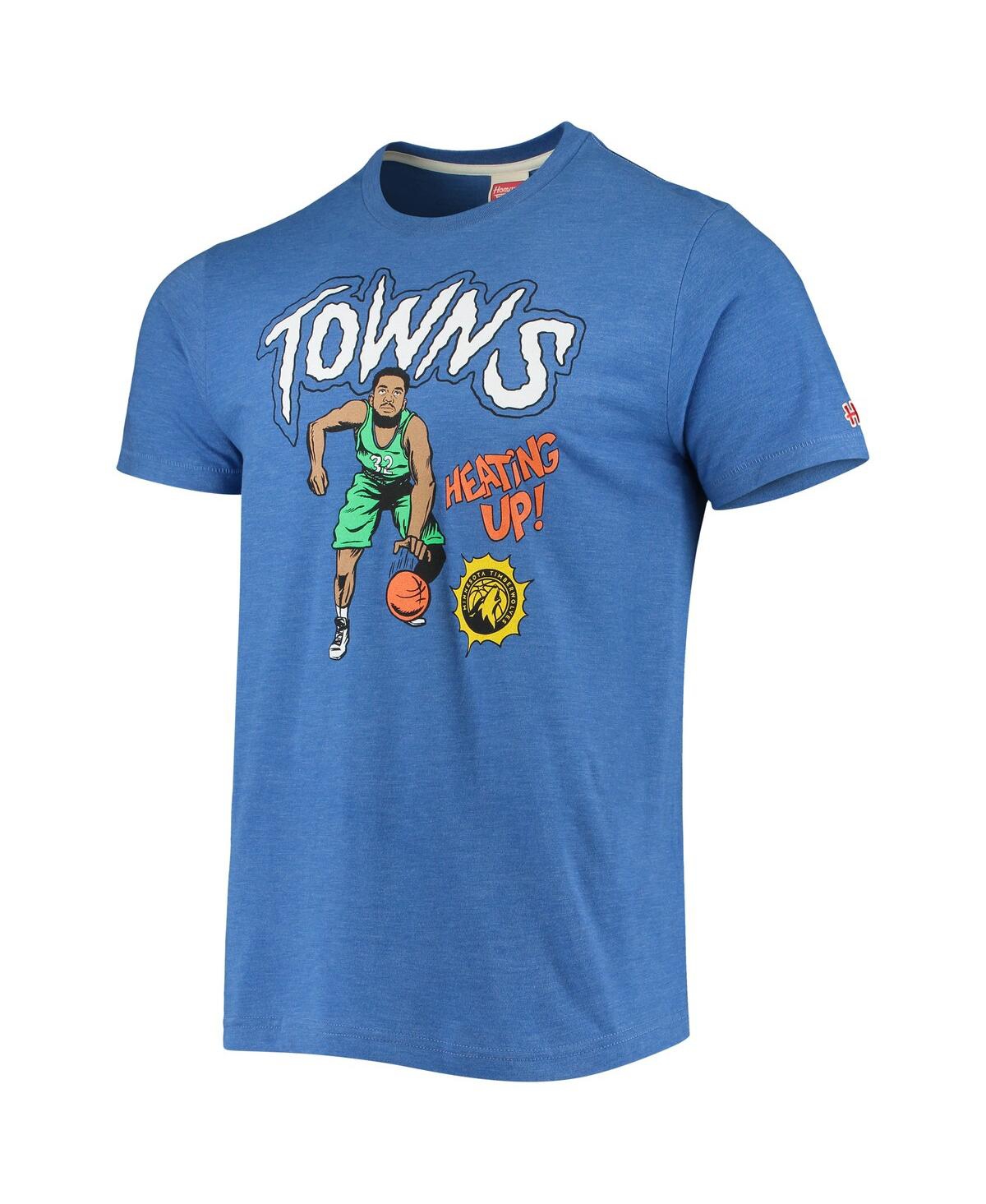 Shop Homage Men's Karl-anthony Towns Royal Minnesota Timberwolves Comic Book Player Tri-blend T-shirt