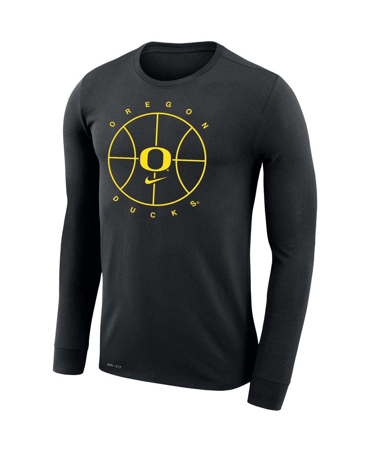 Men'sOregon Ducks Basketball Icon Legend Performance Long Sleeve T-shirt - Black
