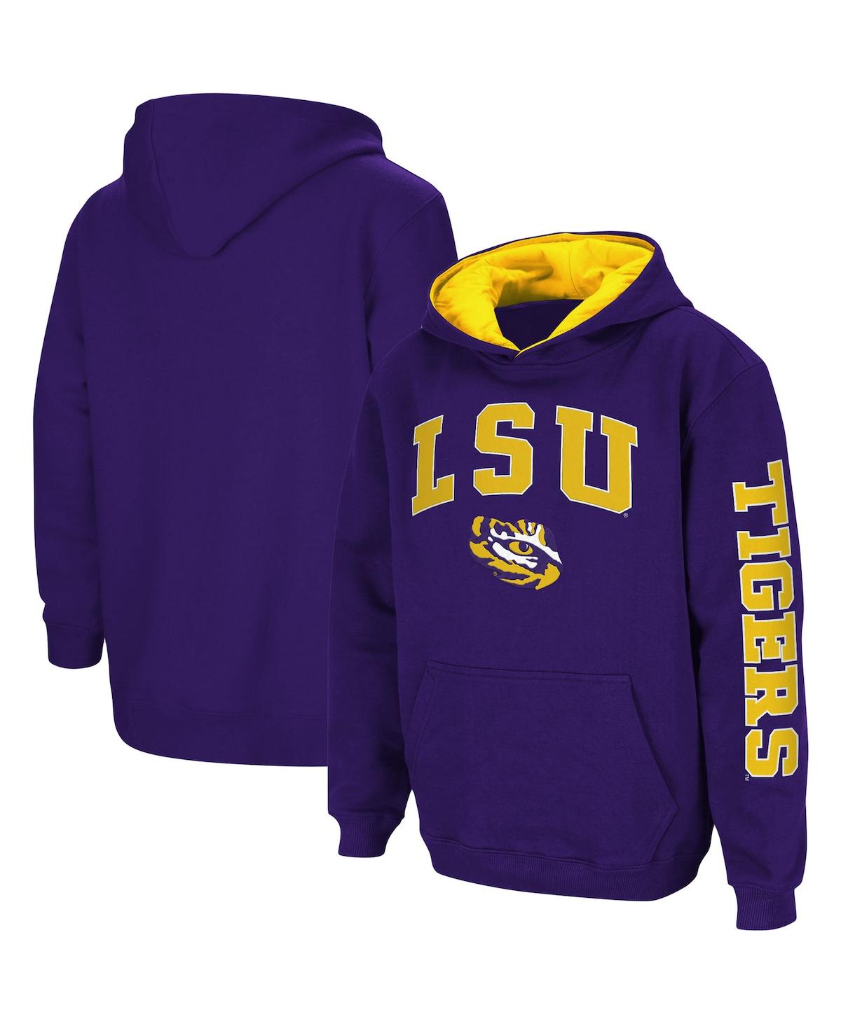 Big BoysLsu Tigers 2-Hit Team Pullover Hoodie - Purple