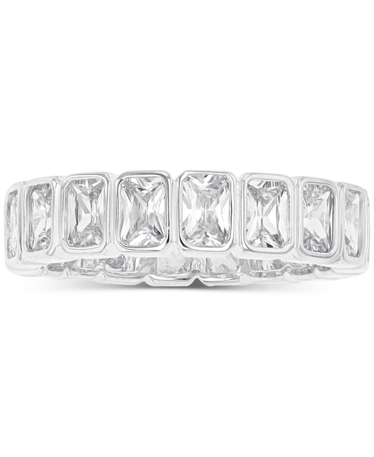 Lab-Grown Blue Spinel (1/5 ct. t.w.) & Yellow Cubic Zirconia Ring (Also Cubic Zirconia) - White