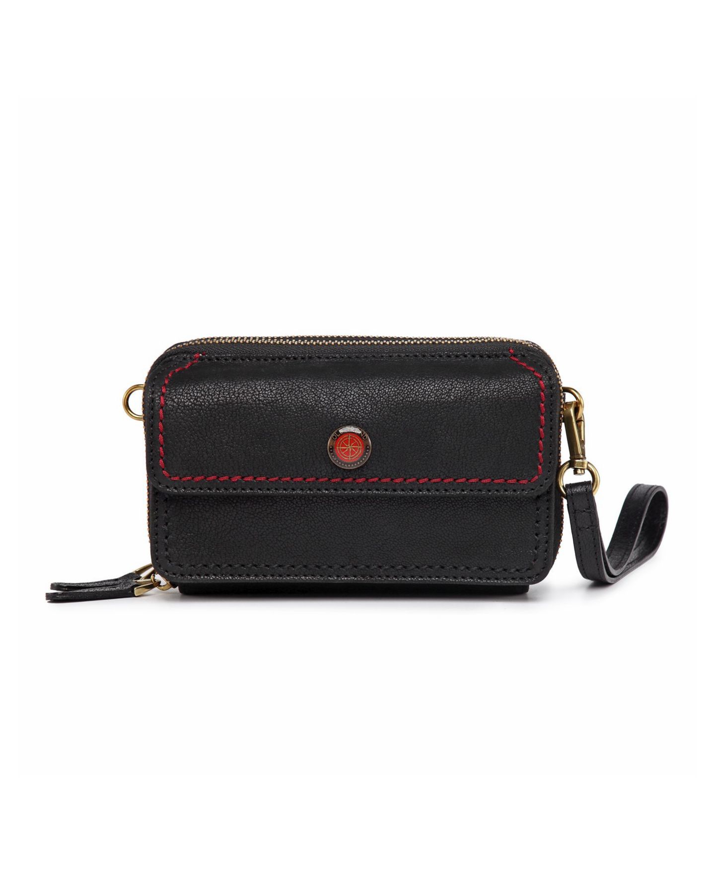 Женский кошелёк OLD TREND Northwood Mini Leather Crossbody Wallet, цвет: Чёрный — фото 9