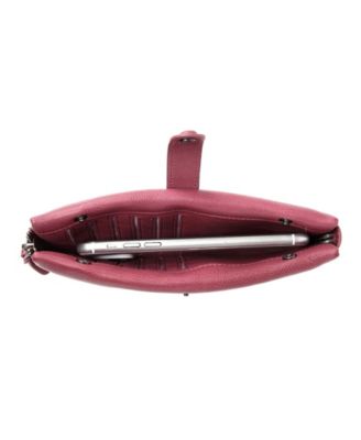 Women's Genuine Leather Snapper Clutch