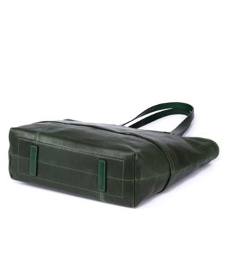 Women's Genuine Leather Holly Leaf Tote Bag