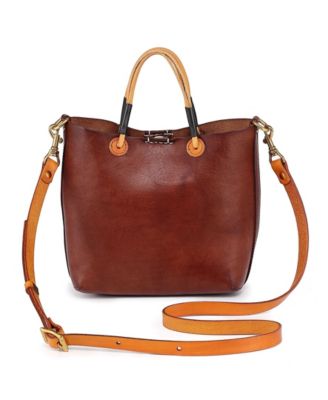 Women's Genuine Leather Outwest Mini Tote Bag