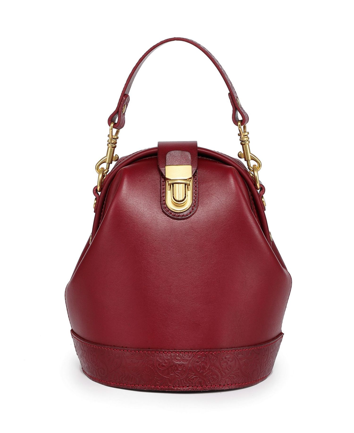 Doctor Mini Leather Bucket Crossbody Bag