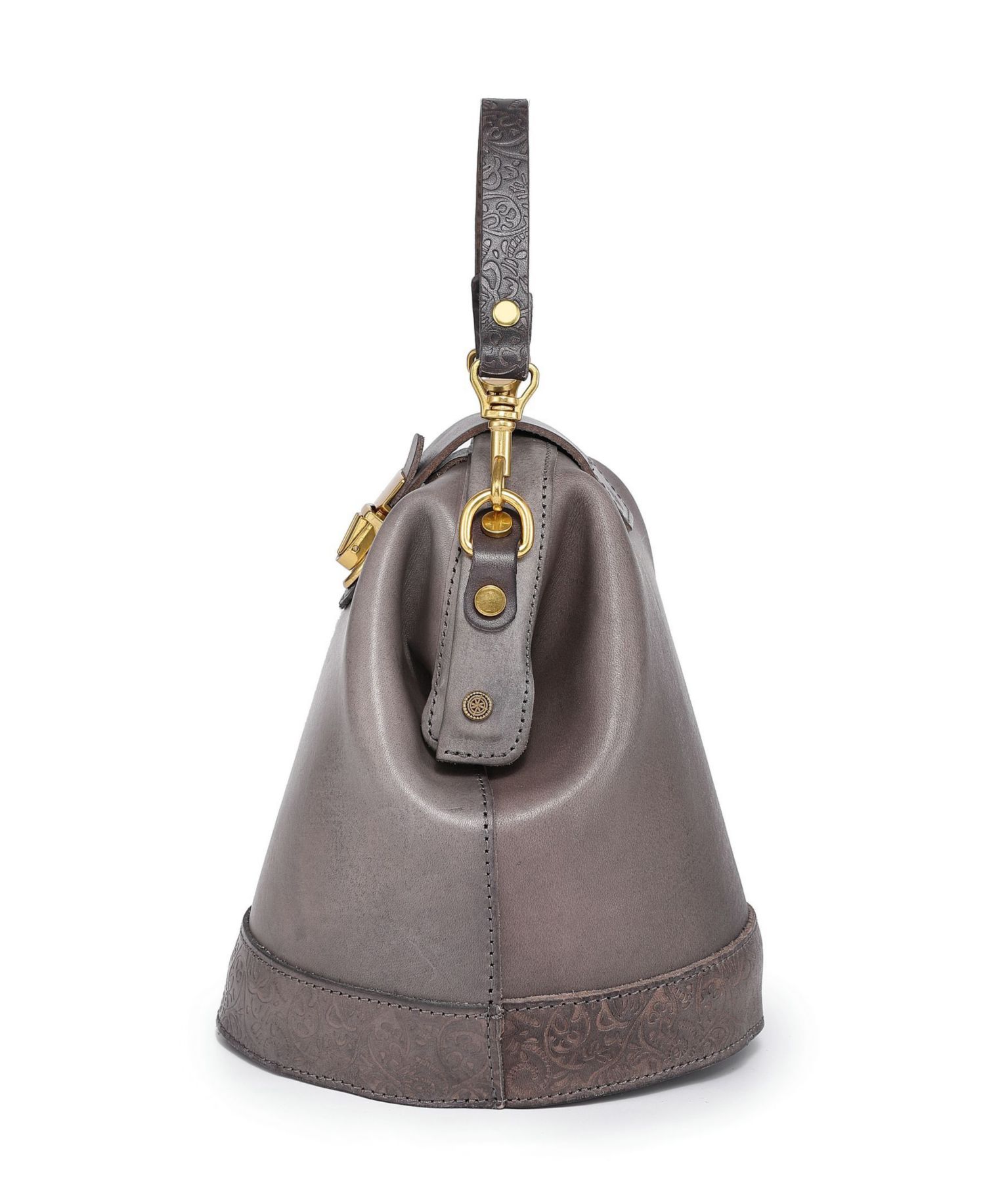 Doctor Mini Leather Bucket Crossbody Bag
