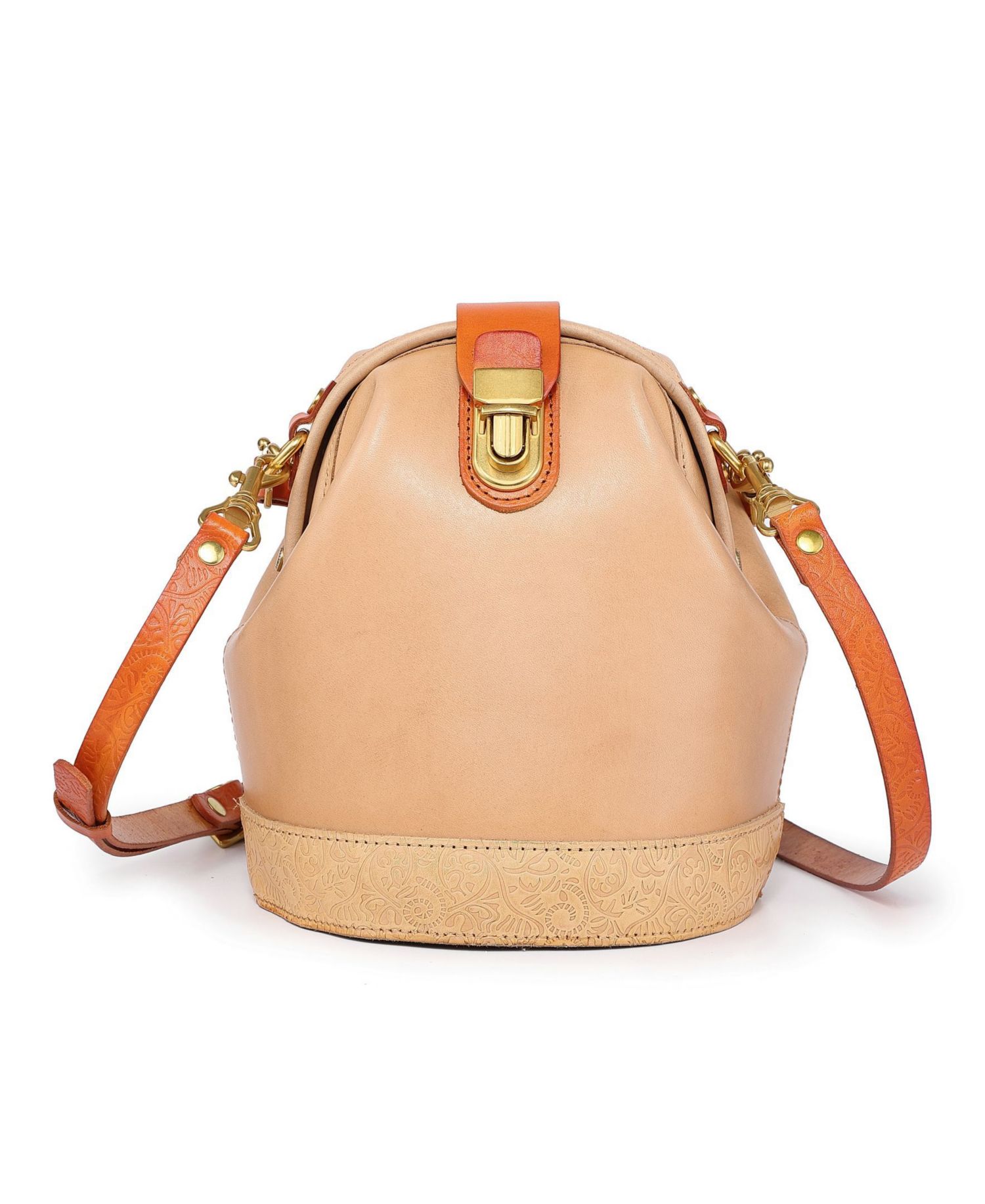 Doctor Mini Leather Bucket Crossbody Bag