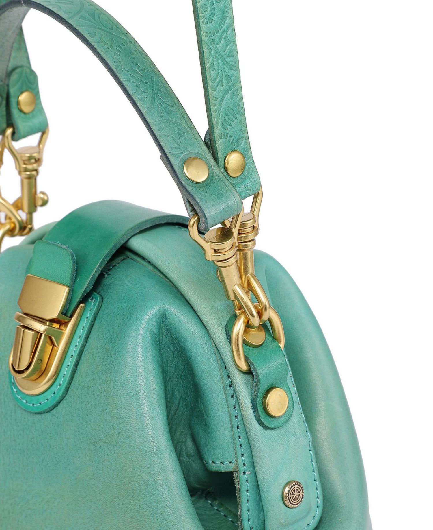 Doctor Mini Leather Bucket Crossbody Bag