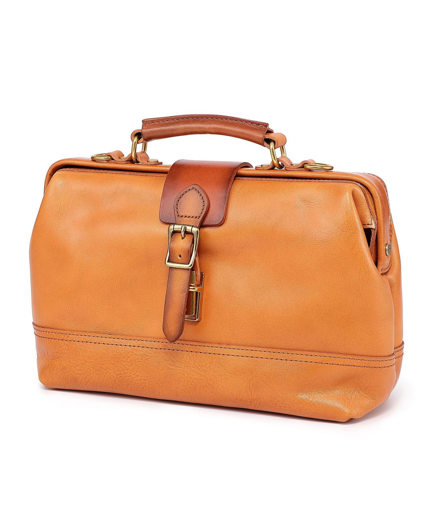 Doctor Small Leather Crossbody Satchel Bag