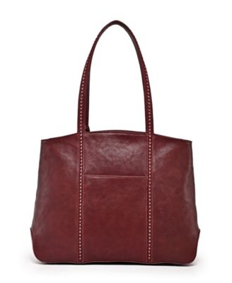 Women's Genuine Leather Dancing Bamboo Tote Bag