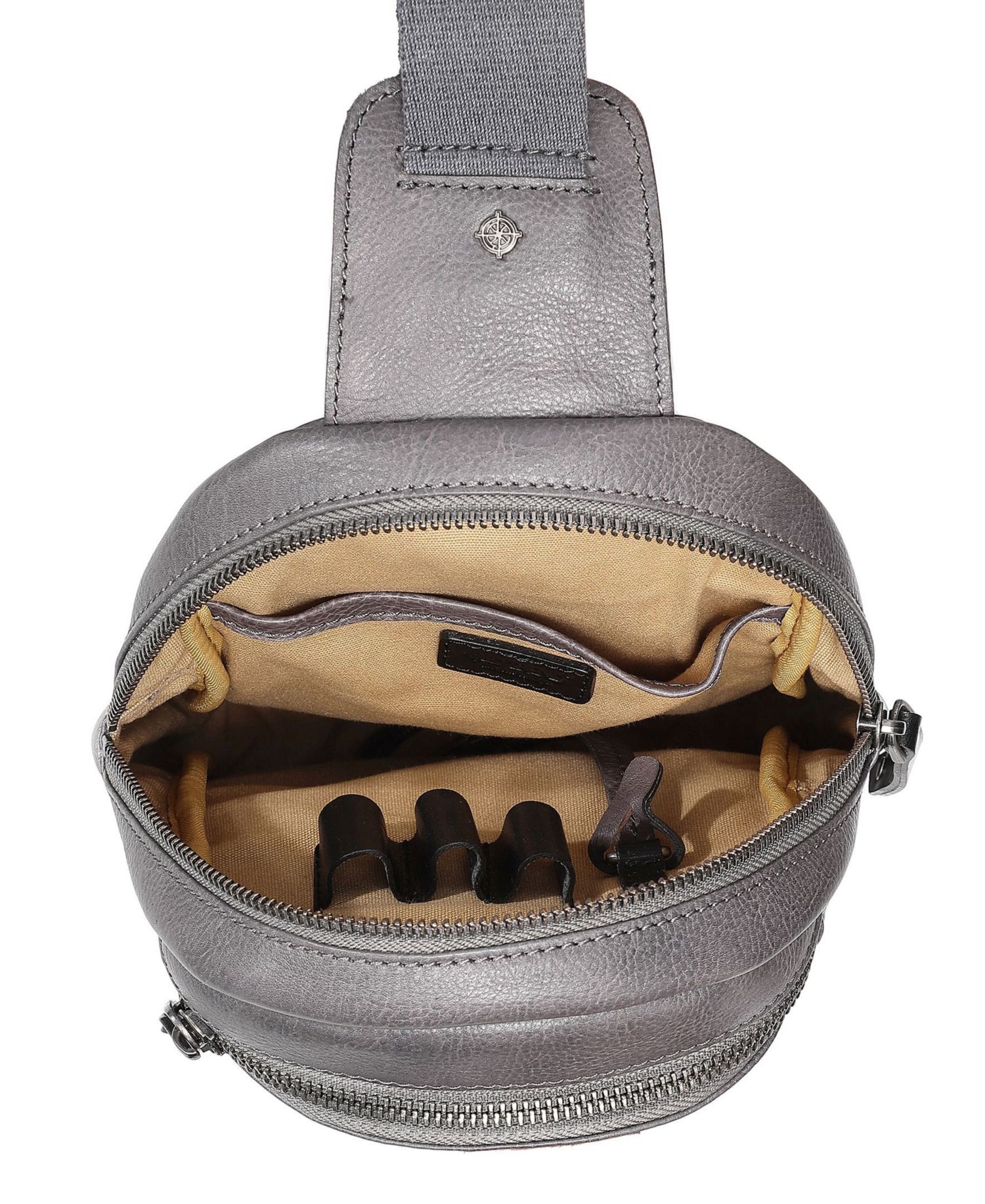 Sun-Wing Leather Sling Bag
