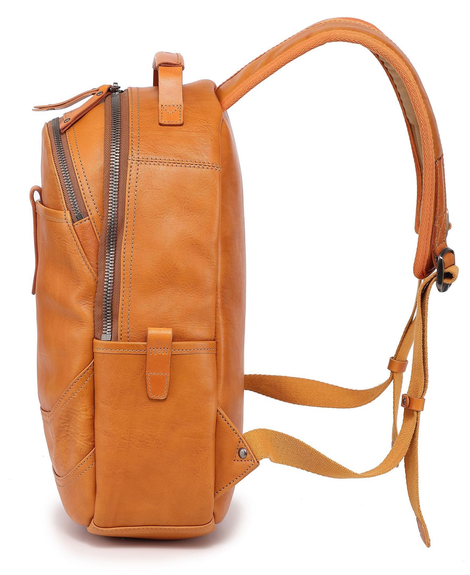 Sun-Wing Small Leather Backpack