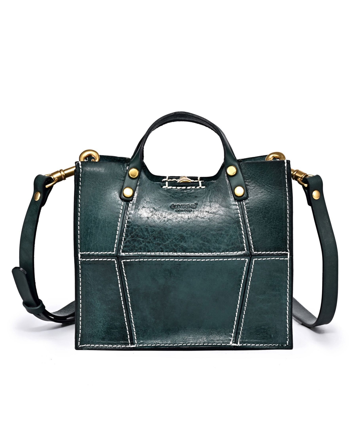 Women's Genuine Leather Rosa Transport Tote Bag - Teal