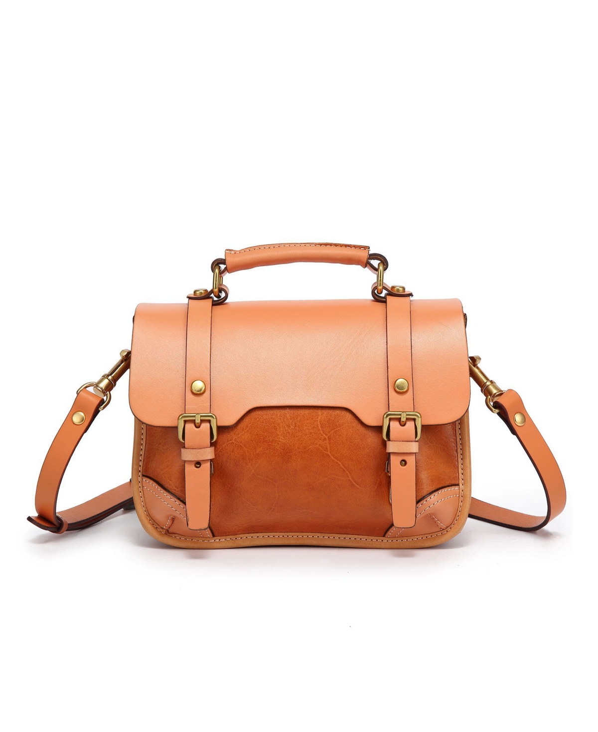 Shop Old Trend Women's Genuine Leather Alder Mini Satchel Bag In Caramel,beige