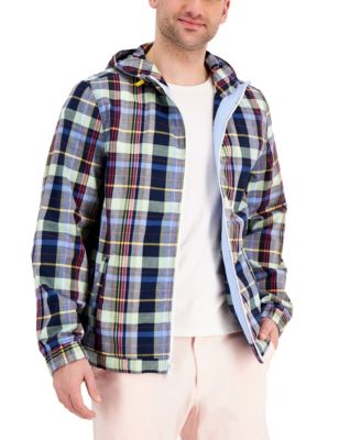 flannel print jacket