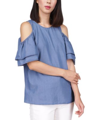 Cold shoulder tops at macy's deals