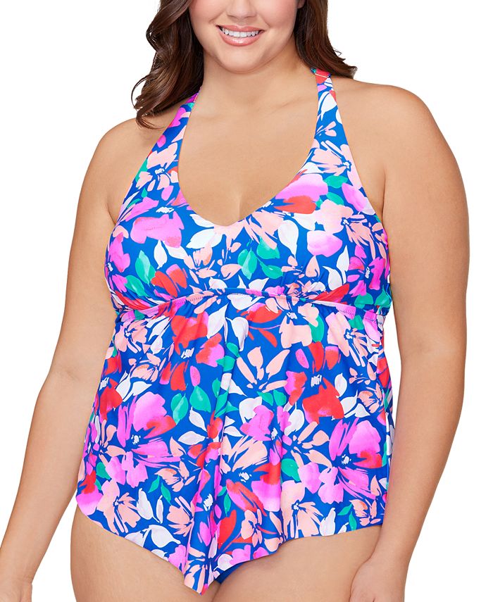 Raisins Curve Trendy Plus Size Trinidad Tankini Top Macy's