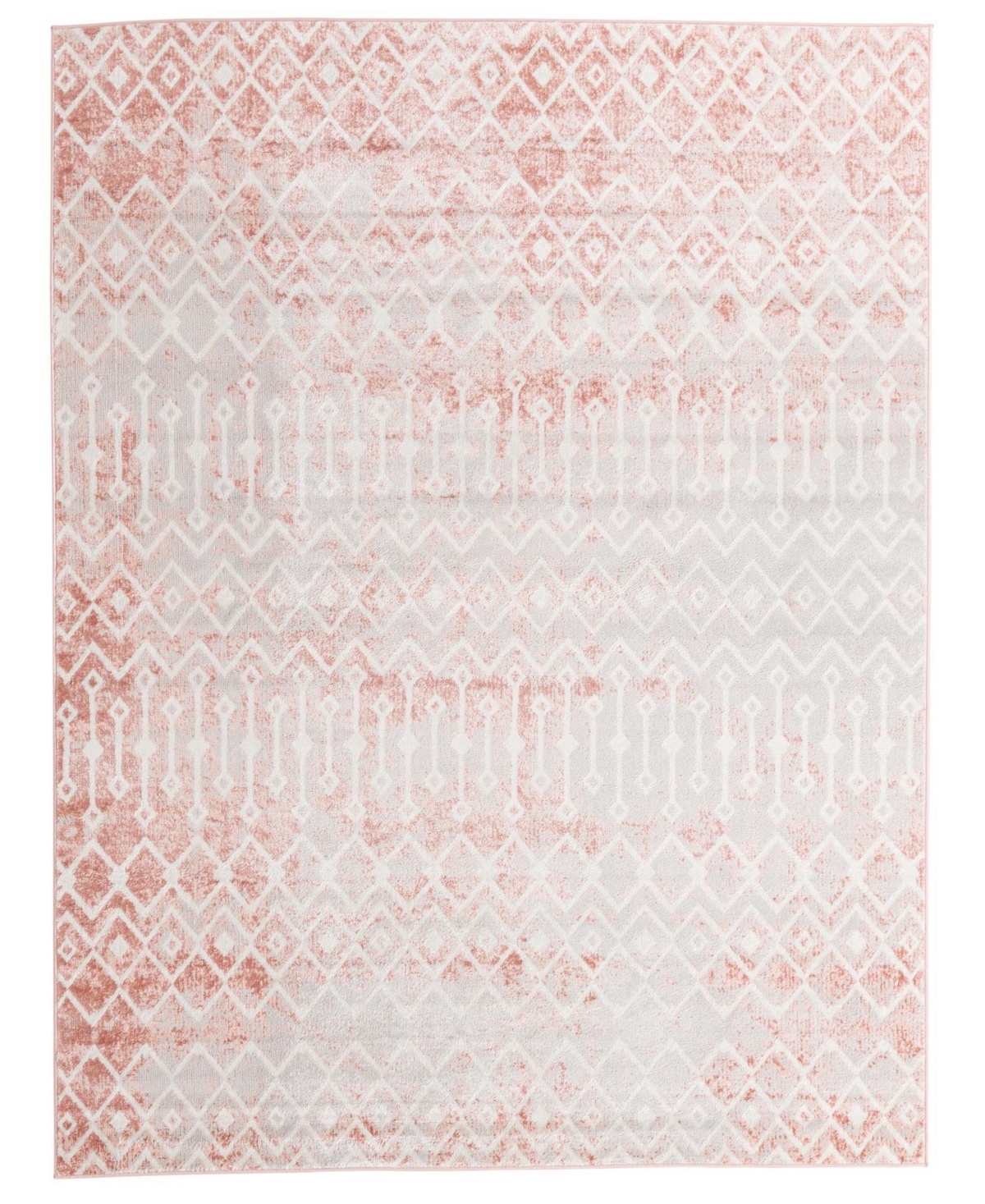 Bayshore Home Wander Lattice Gypsy 8' x 10' Area Rug - Rose