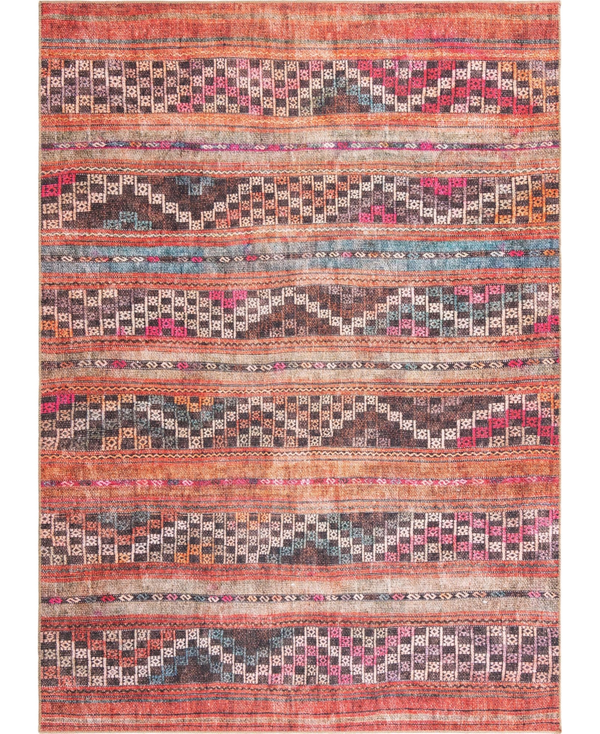 Bayshore Home Lift Cybele 7'6in x 10'6in Area Rug - Red