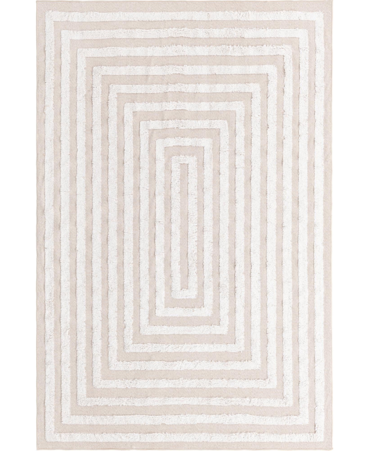 Sabrina Soto Casa Toluca 5'3in x 8' Area Rug - Beige