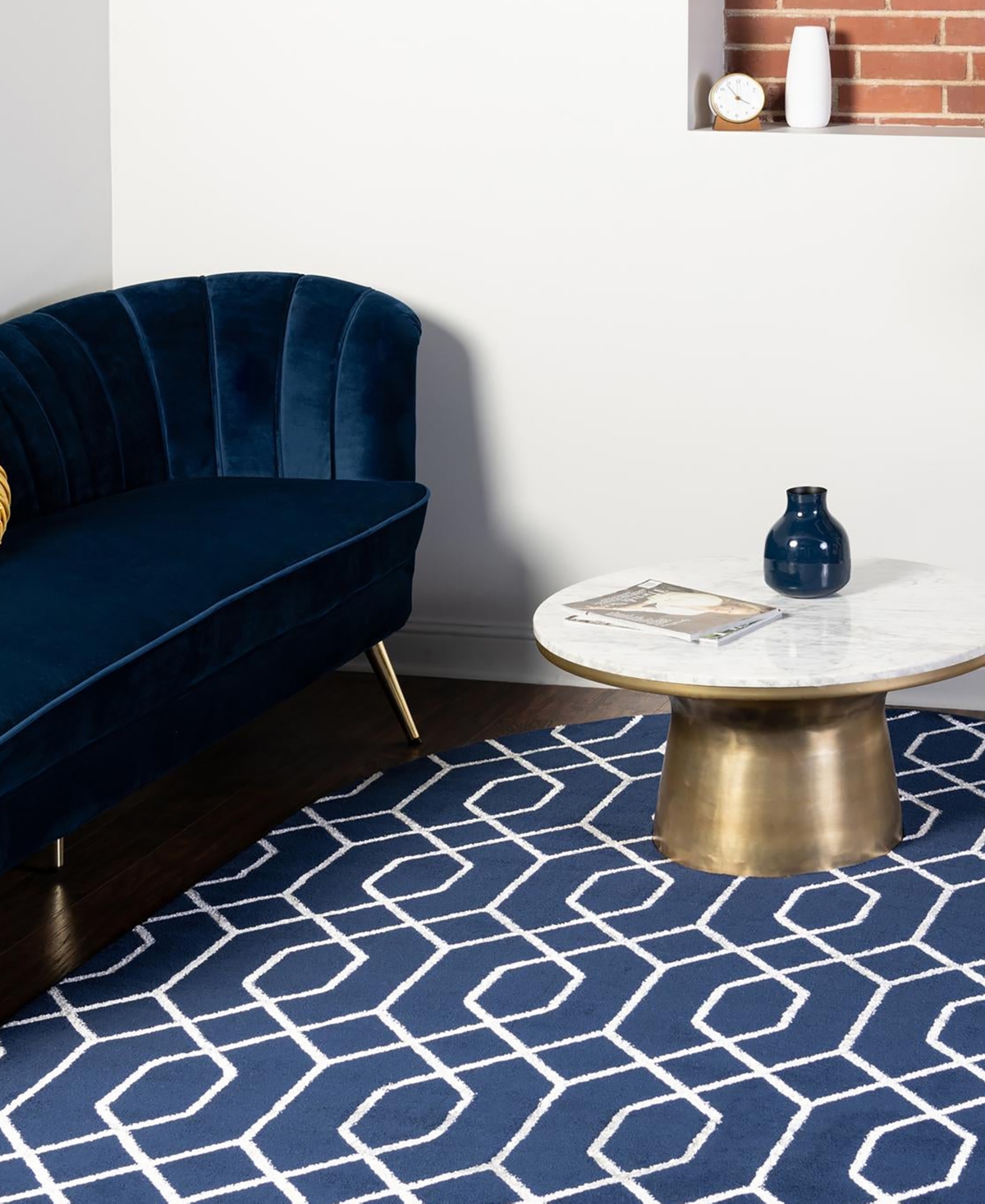 Marilyn Monroe Glam Trellis Oval Area Rug