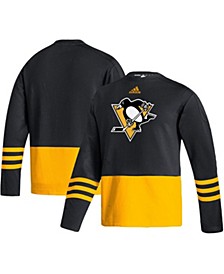 Men's Black Pittsburgh Penguins Logo Aeroready Pullover Sweater