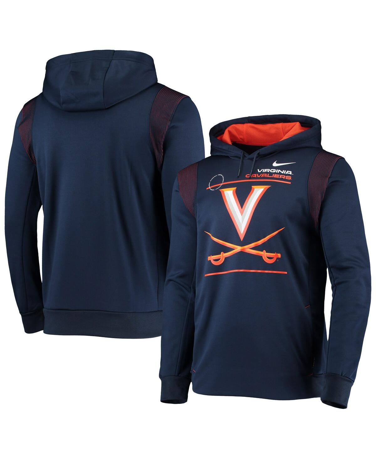 Men's Nike Navy Virginia Cavaliers 2021 Team Sideline Performance Pullover Hoodie