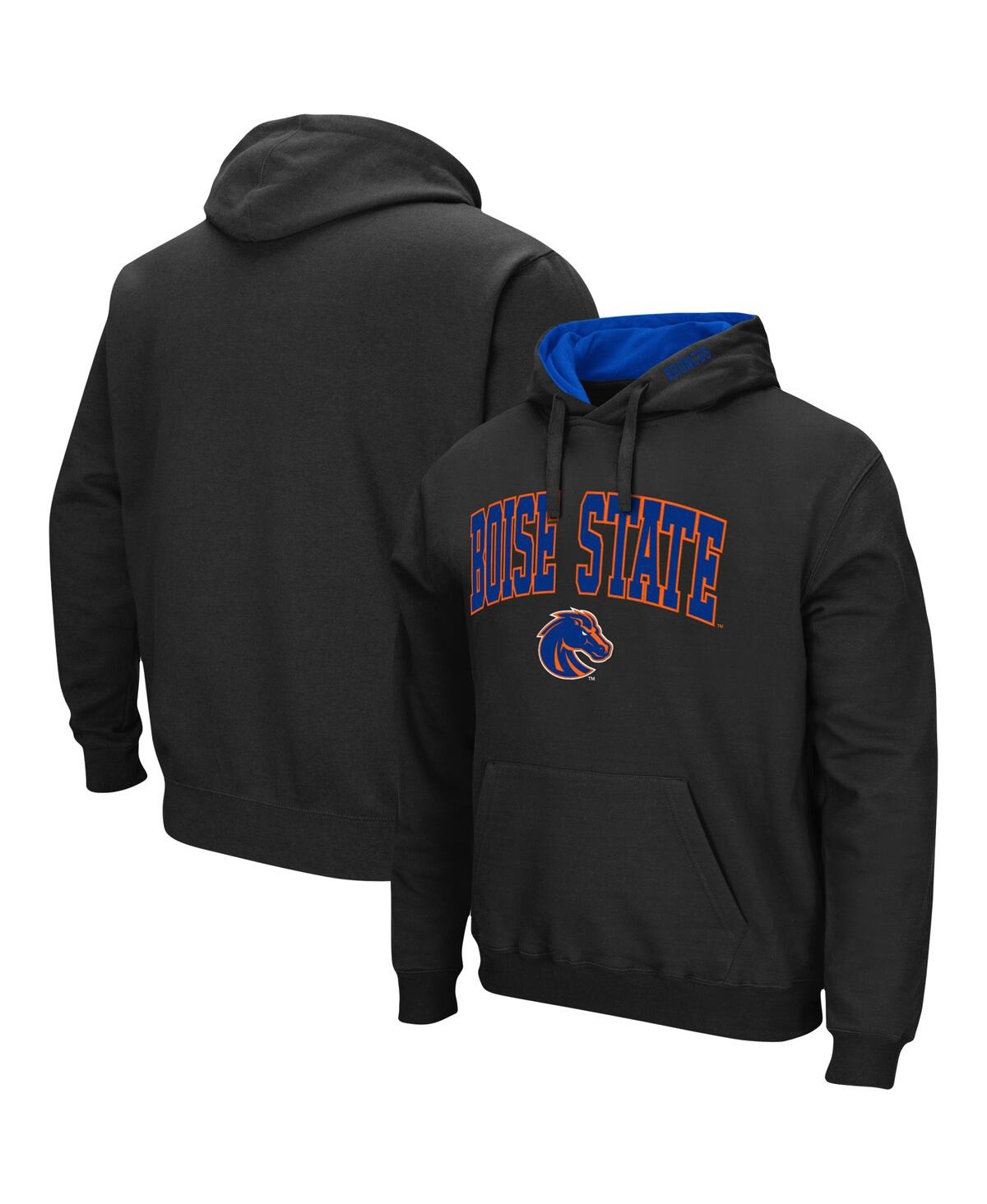 Shop Colosseum Men's  Black Boise State Broncos Arch And Logo 3.0 Pullover Hoodie