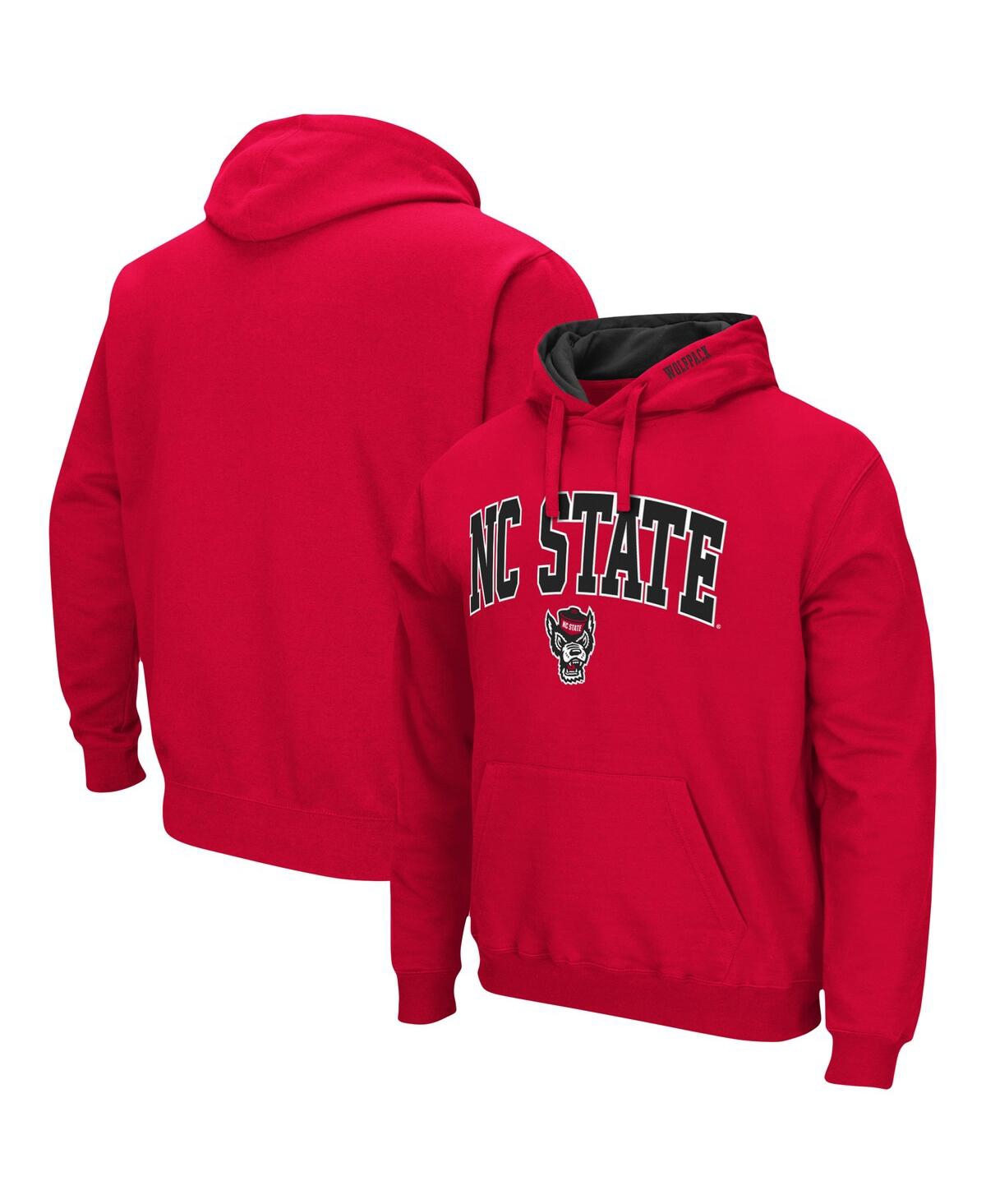 Shop Colosseum Men's  Red Nc State Wolfpack Arch And Logo 3.0 Pullover Hoodie