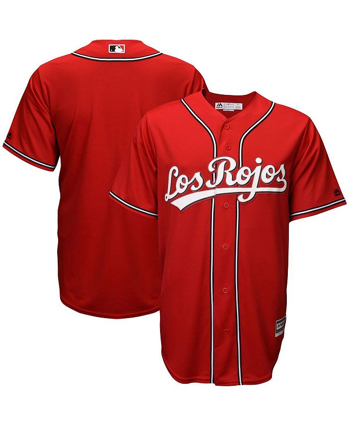 Majestic Men's Scarlet Cincinnati Reds Alternate Los Rojos Cool Base ...