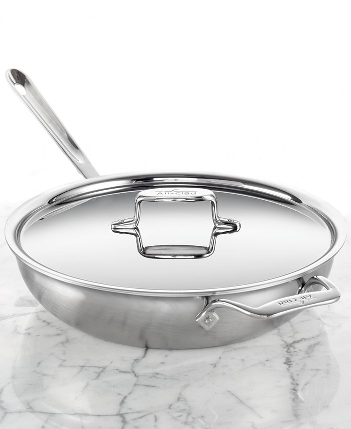 All-Clad D5 Brushed Stainless Steel 4-Qt. Covered Weeknight Saute