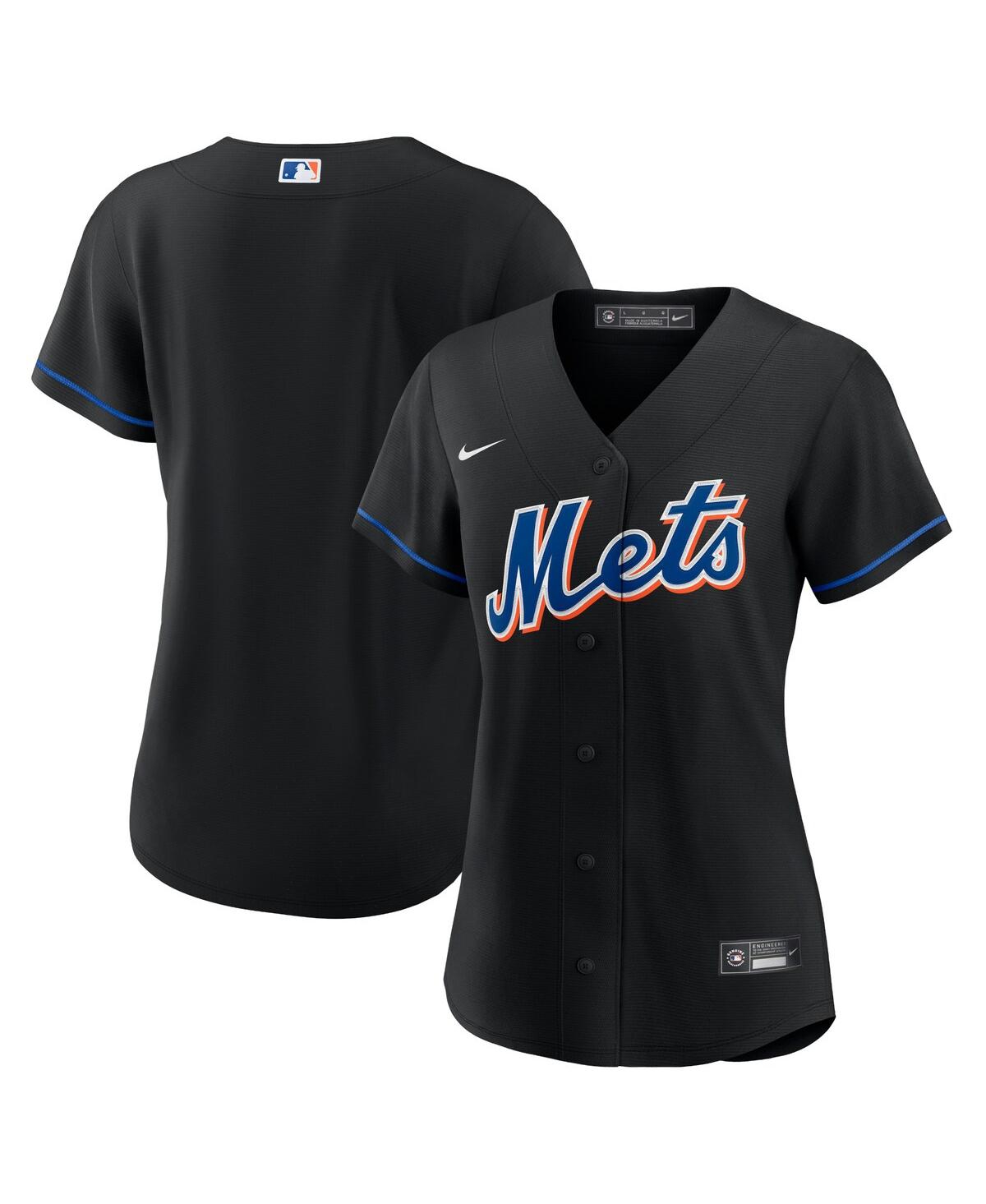 Women's NikeNew York Mets 2022 Alternate Replica Team Jersey - Black