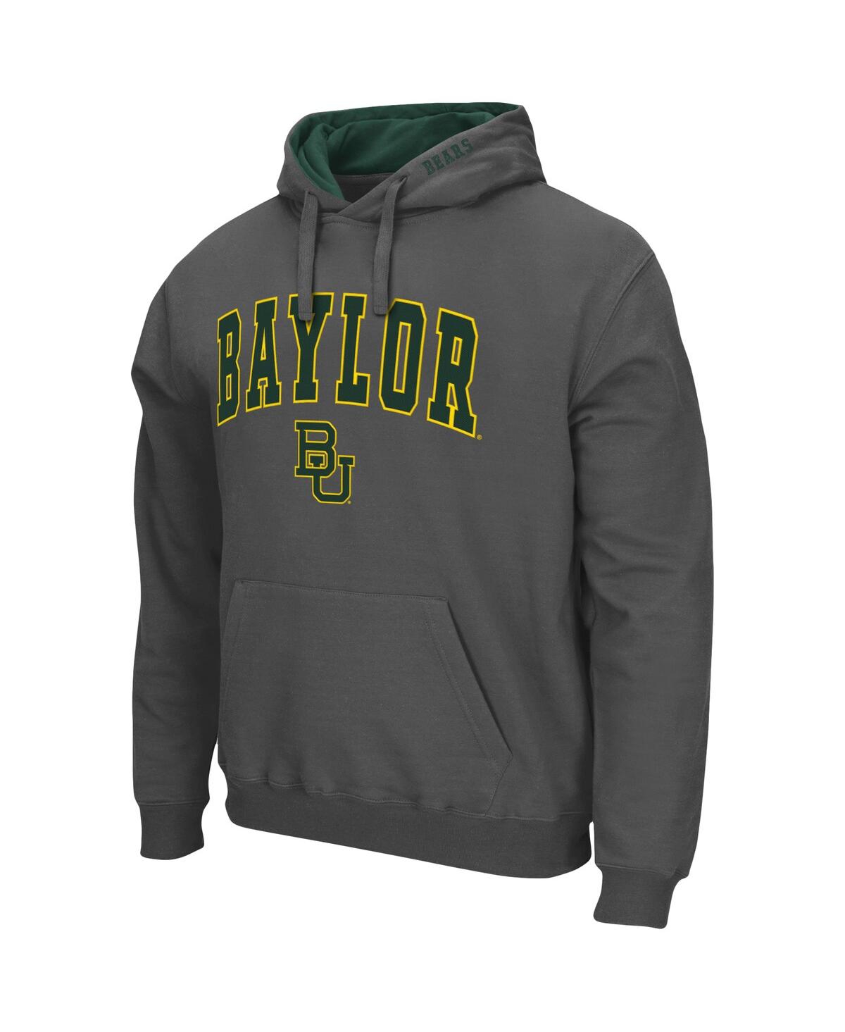 Shop Colosseum Men's  Charcoal Baylor Bears Arch And Logo 3.0 Pullover Hoodie