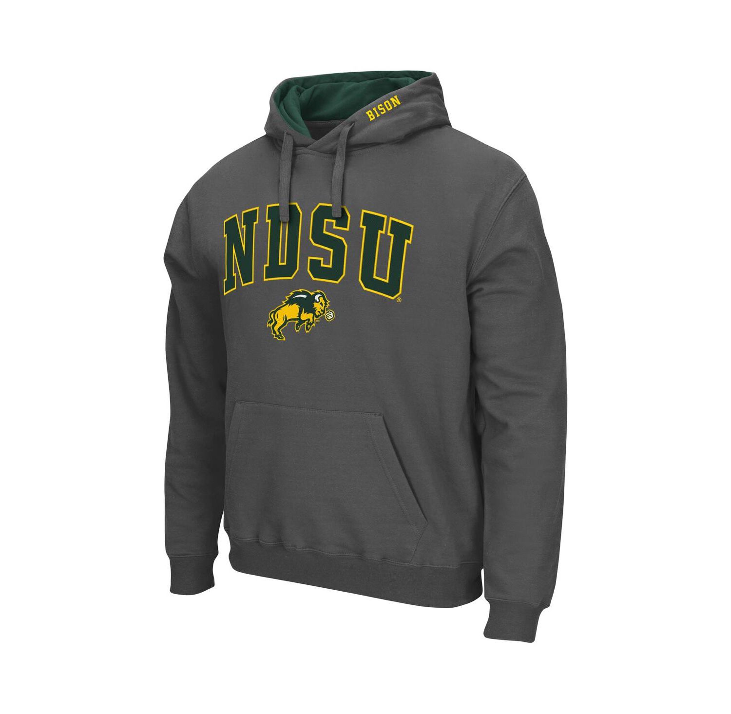 Men's NDSU Bison Arch and Logo Pullover Hoodie