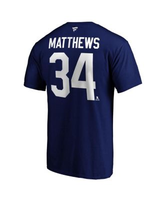 Men's Auston Matthews Blue Toronto Maple Leafs Big and Tall Name and Number T-shirt