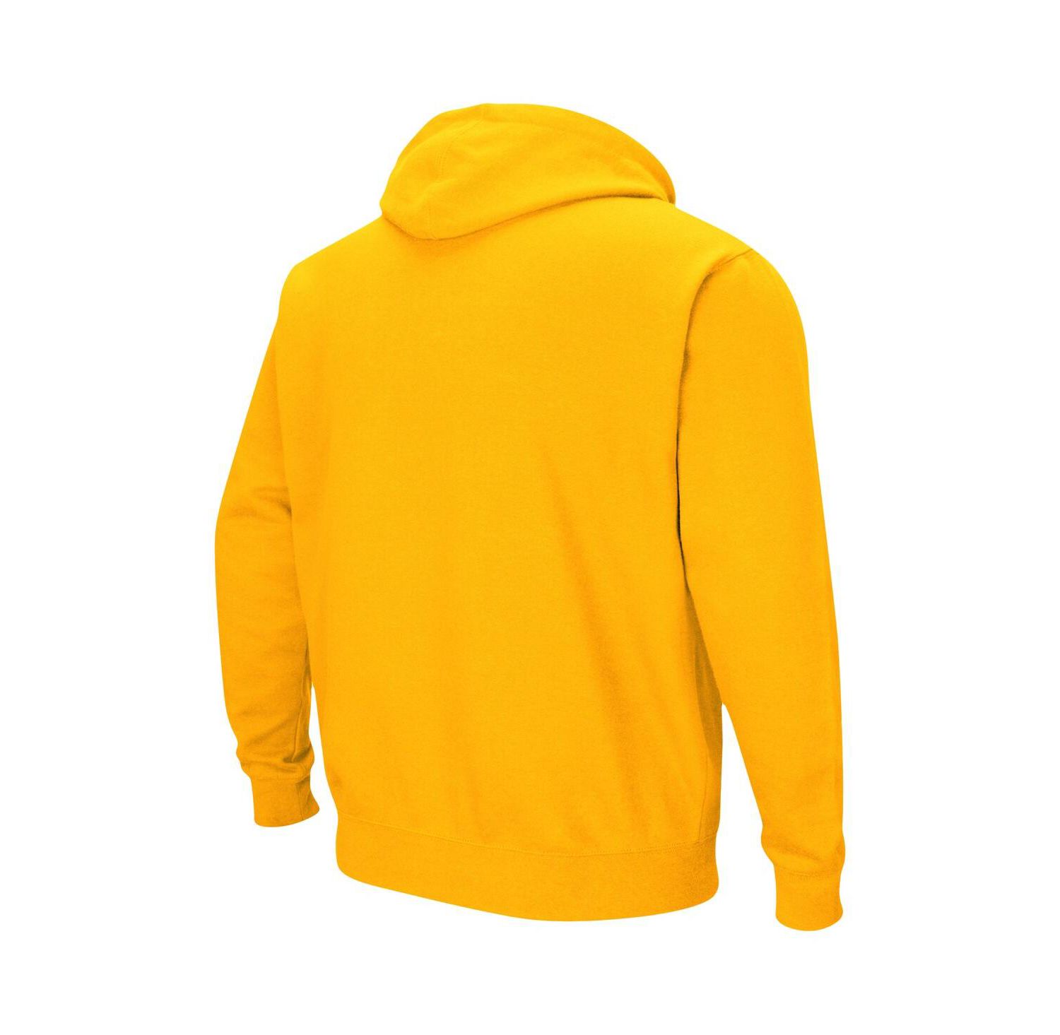 Men's Gold West Virginia Mountaineers Arch and Logo 3.0 Pullover Hoodie