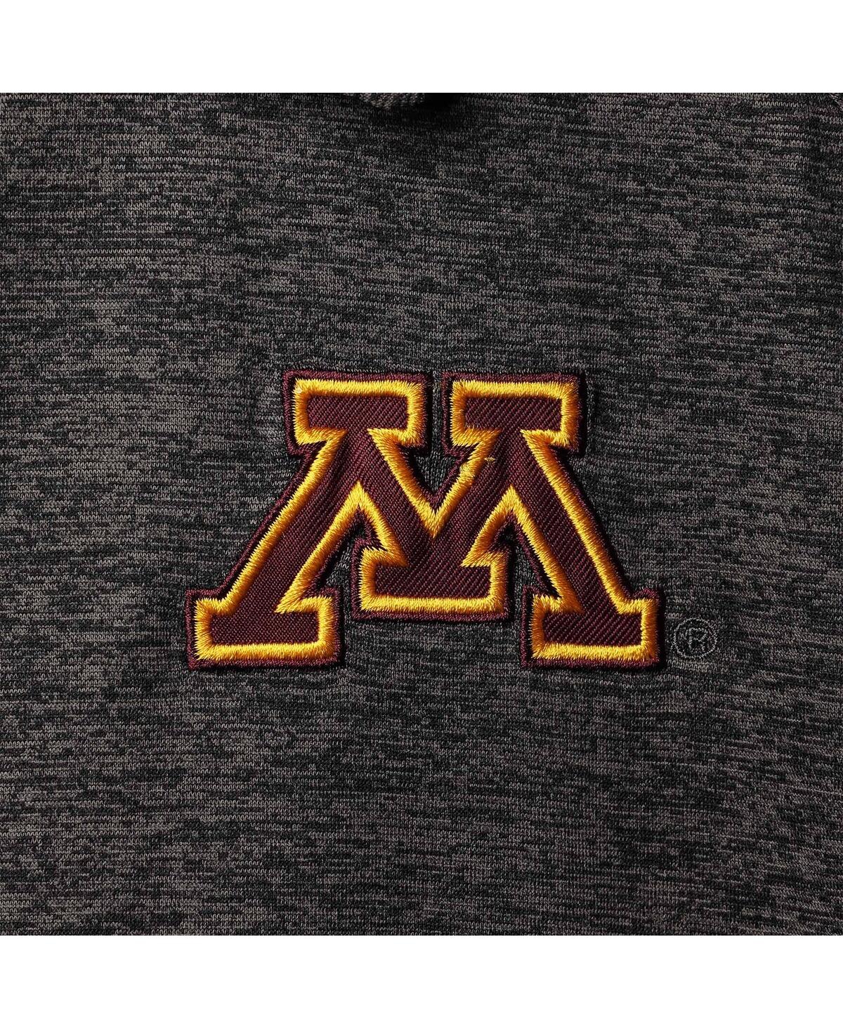 Men's ColosseumMinnesota Golden Gophers Big and Tall Down Swing Polo Shirt - Heathered Black