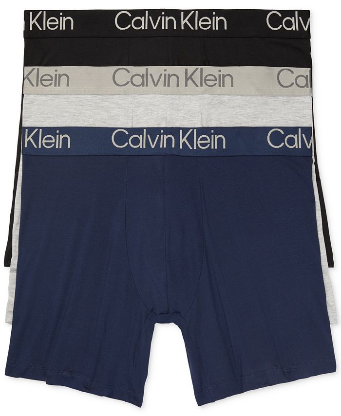 Calvin Ultra Soft Modern Modal Boxer Briefs - 3-pk. & Reviews - Underwear & Socks - Men - Macy's