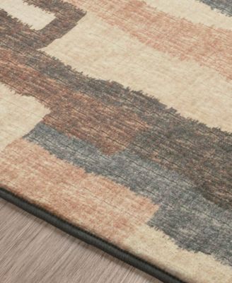 Brisbane Washable BR7 2'3" x 7'6" Runner Area Rug